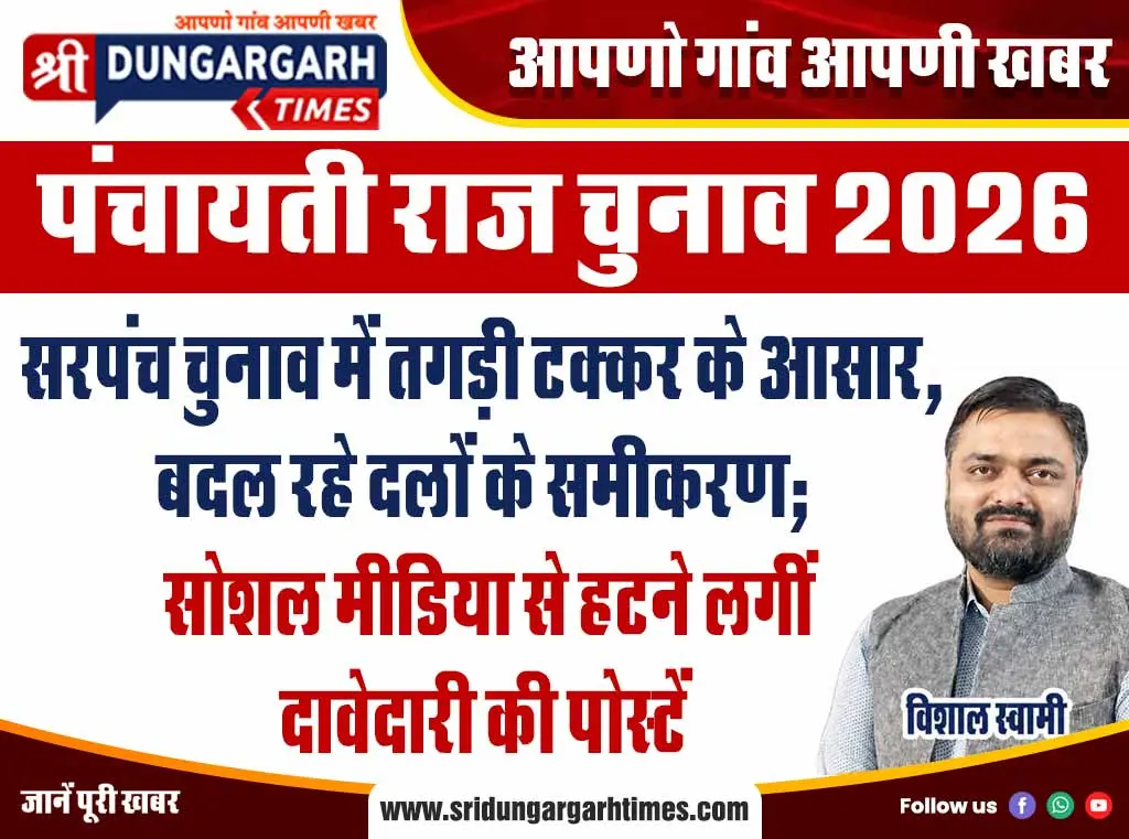 सरपंच चुनाव में तगड़ी टक्कर के आसार, बदल रहे दलों के समीकरण; सोशल मीडिया से हटने लगीं दावेदारी की पोस्टें