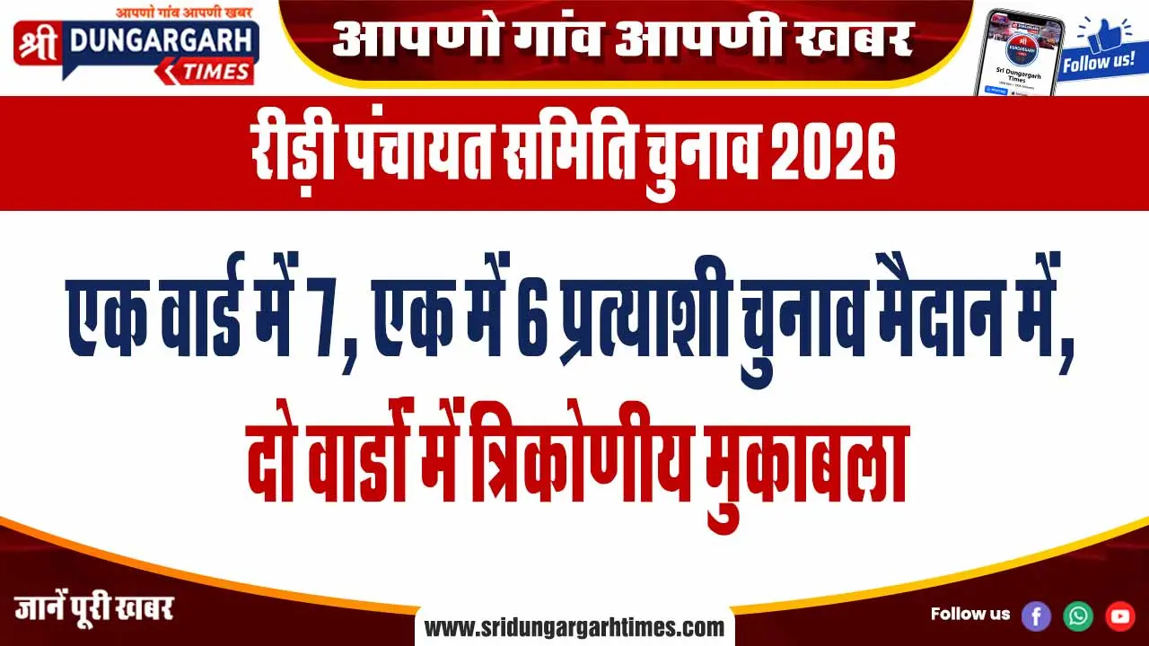 एक वार्ड में 7, एक में 6 प्रत्याशी चुनाव मैदान में, दो वार्डों में त्रिकोणीय मुकाबला
