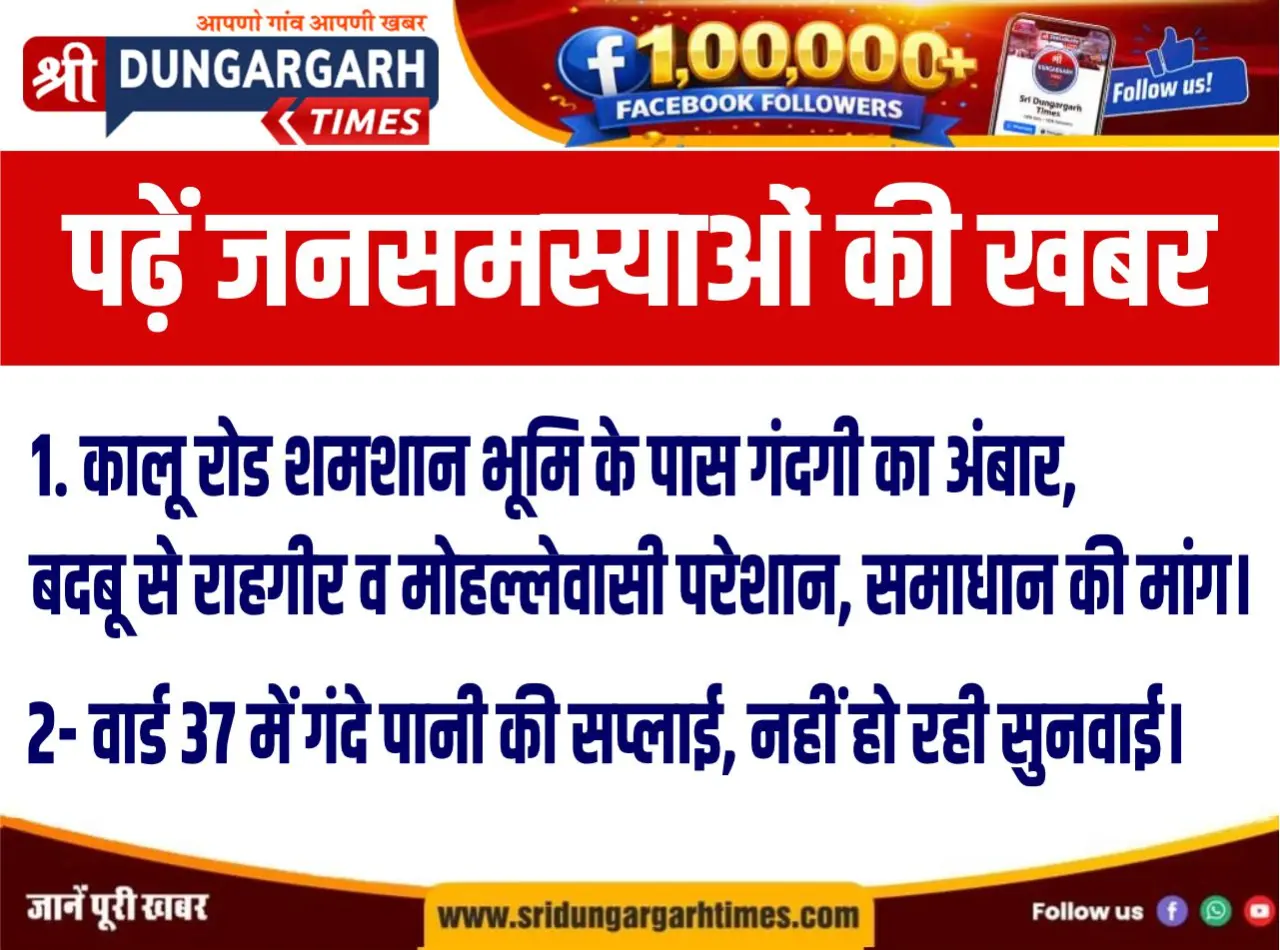 पढ़ें जनसमस्याओं की खबर